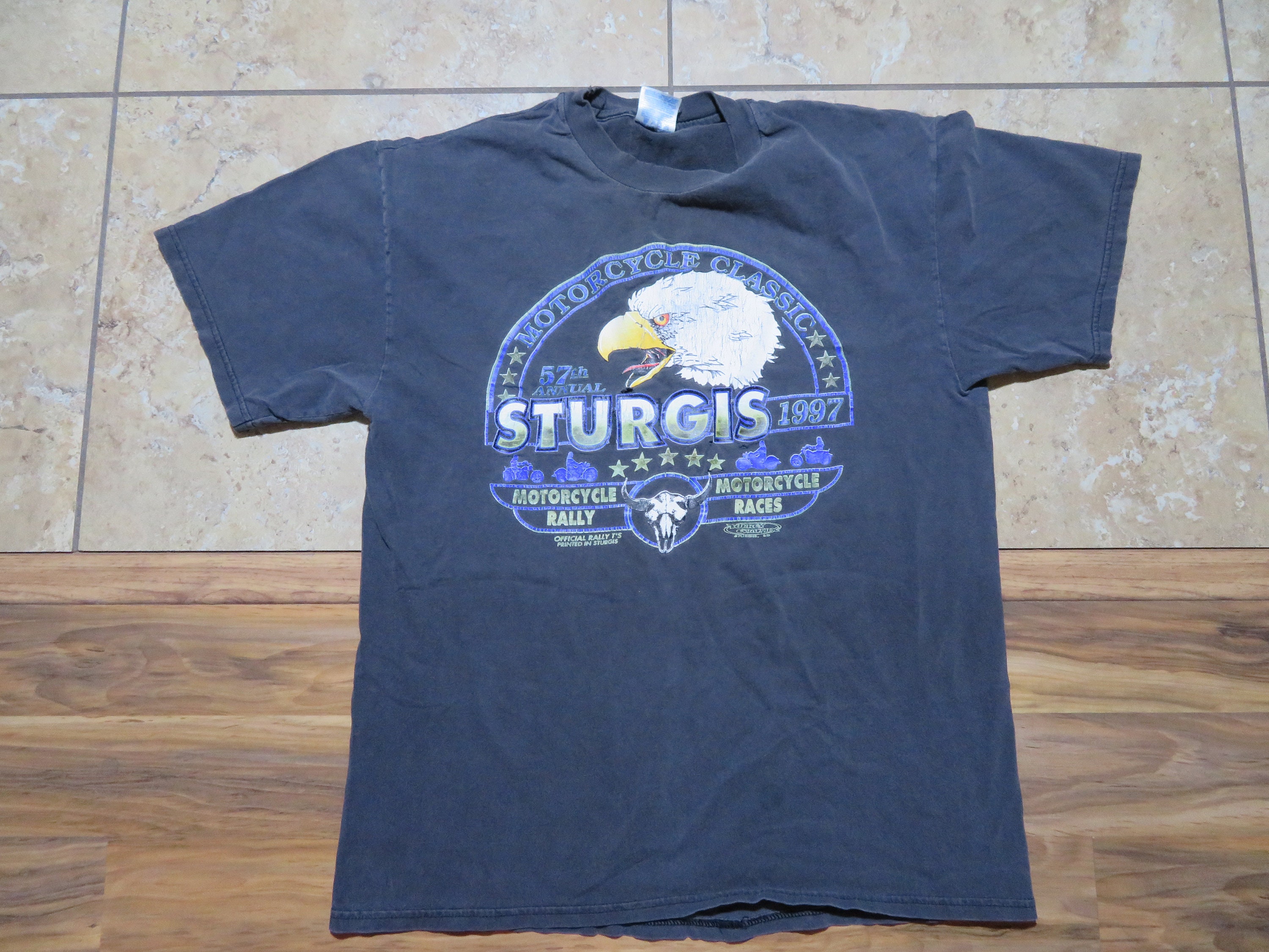 Vintage STURGIS 1997 Motorcycle Rally T-Shirt 57th Annual | Etsy