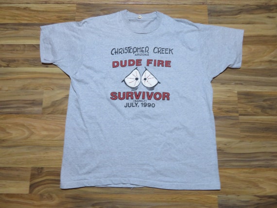 Vintage Christopher Creek Dude Fire Survivor Gray… - image 1