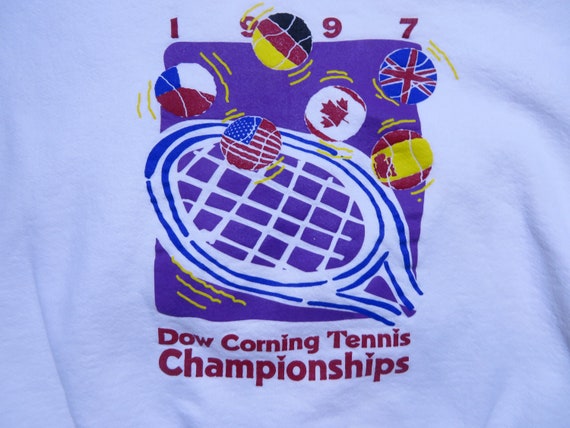 Vintage 1997 Dow Corning Tennis Sweatshirt Sweate… - image 2