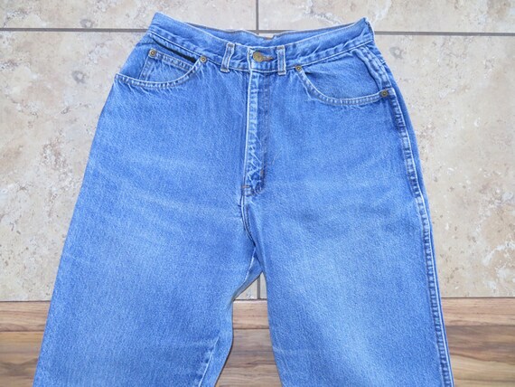 Vintage Womans Chic Jeans Med Blue Wash Tapered L… - image 5