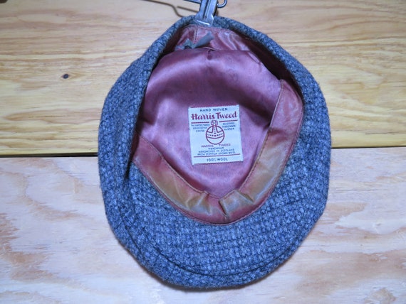 Vintage Harris Tweed Scotland Newsboy Cap Hat Var… - image 6