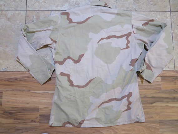 Vintage Military Desert Camouflage Combat Coat Be… - image 2