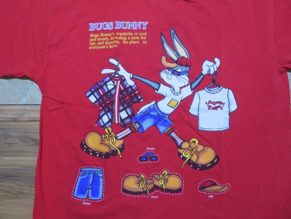 Vintage Bugs Bunny T-Shirt Bugs Bunny Wardrobe Re… - image 2