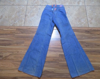 Vintage Bell Bottom Jeans Hippie Big 