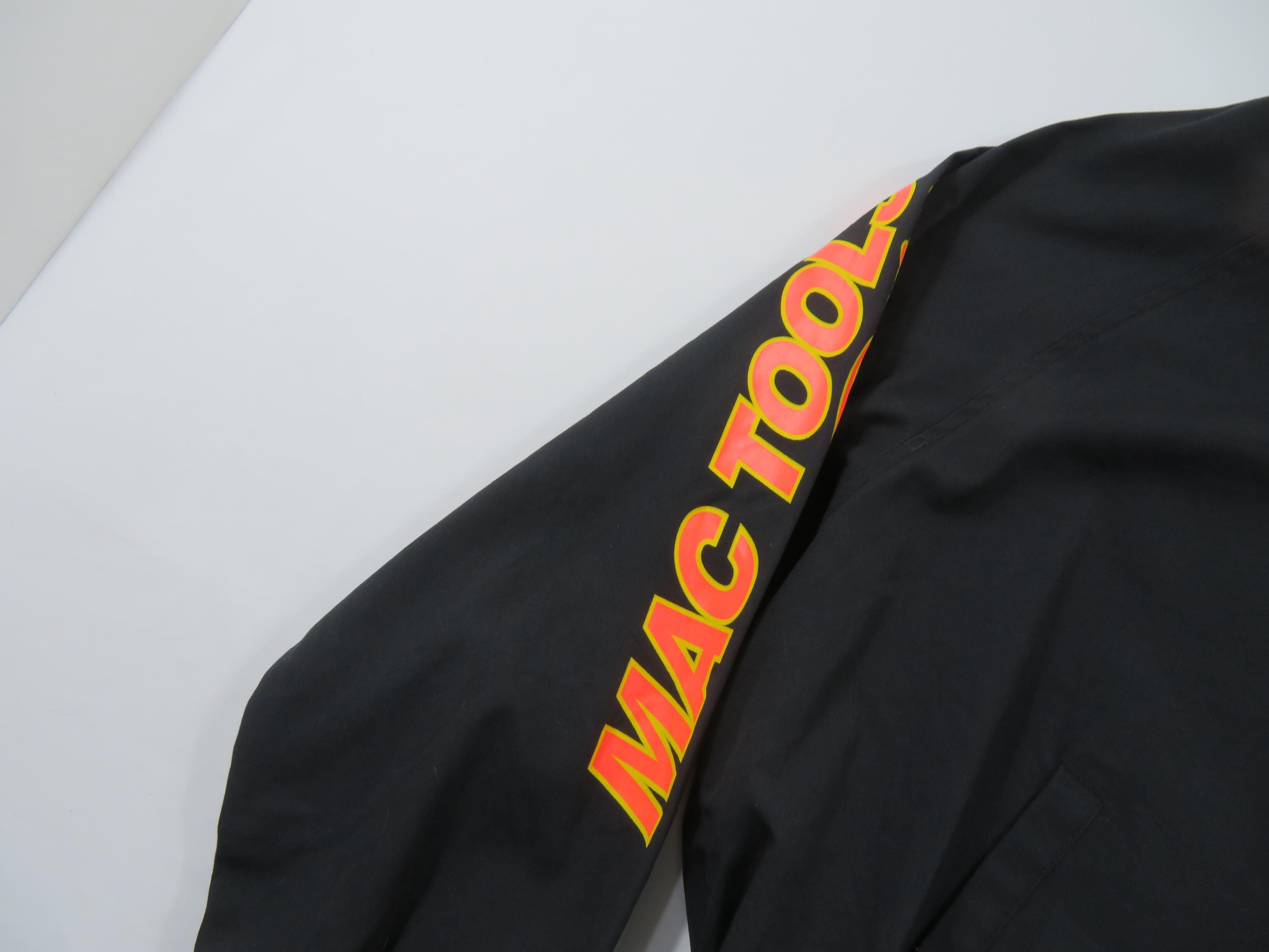 Mac Tools Racing Windbreaker Bomber Black Jacket Sz XL 1990s - Etsy