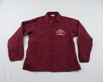 Champion Running Man Jacket, Colorado State University Maroon Windbreaker M 1960s WW10