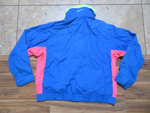 Vintage Columbia Sportswear Packable Jacket Sz M Windbreaker 90s Blue Nylon