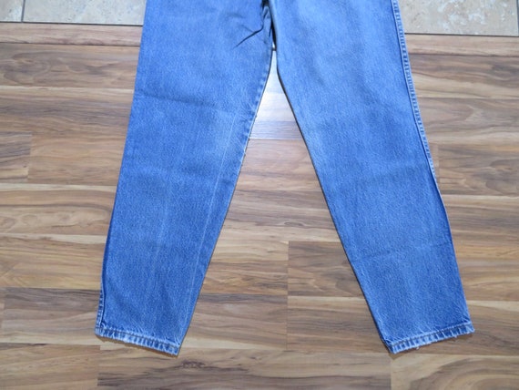 Vintage Womans Chic Jeans Med Blue Wash Tapered L… - image 8