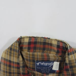 Wrangler Pearl Snap Shirt, Long Tails Long Sleeve Cowboy Western 14.5x32 1970s image 3
