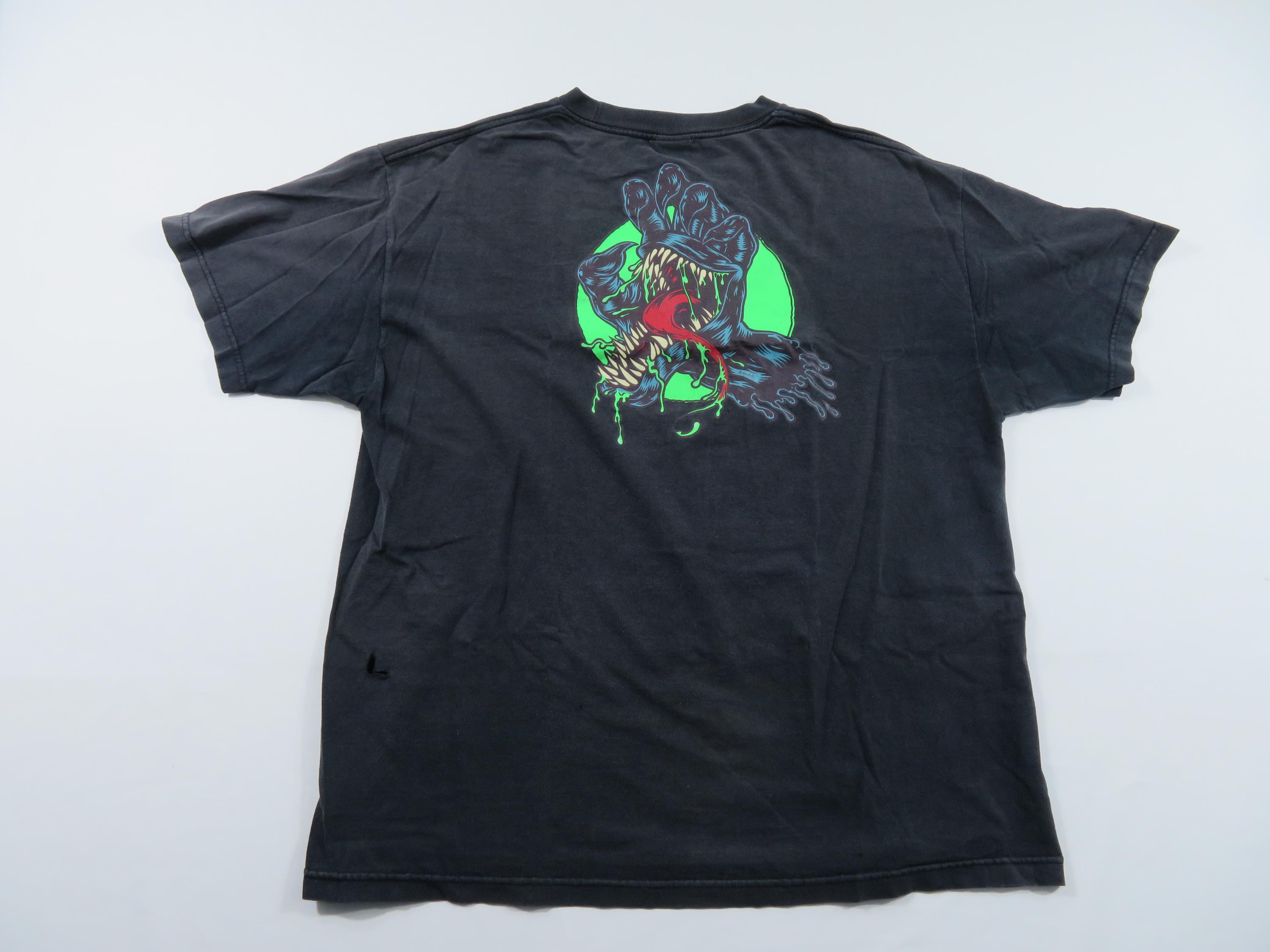 Marvel Comics Venom Vs Santa Cruz Skate T-shirt Double-sided Sz XL 