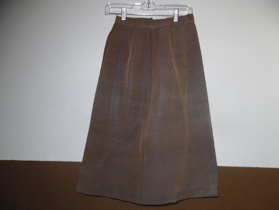Vintage 1940s Womens Suit Dress Brown-Black Skirt… - image 7
