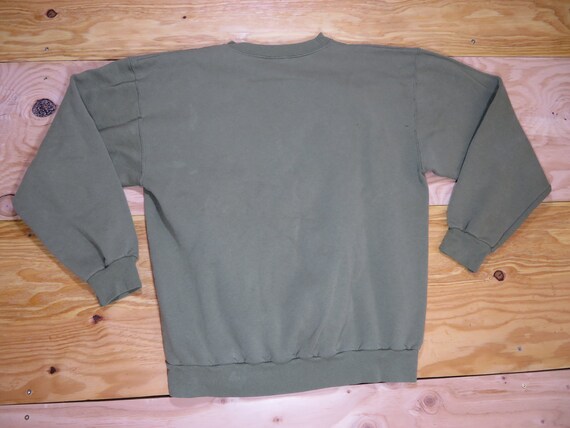 Vintage Military USMC Marines Sweatshirt OD Green… - image 2