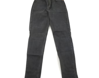 LEVIS 512 Zip-Fly Jeans Schwarz Slim Fit Tapered Leg-Tag 6 Reg L Meas 24x32 1990s