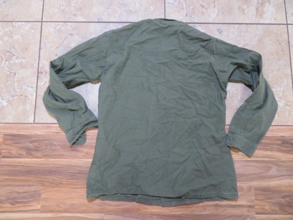 Vintage Military Cotton Sateen Uniform Shirt Viet… - image 2