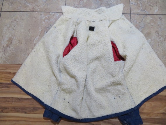 Vintage ROEBUCKS Sears Sherpa-Lined Denim Jacket … - image 9