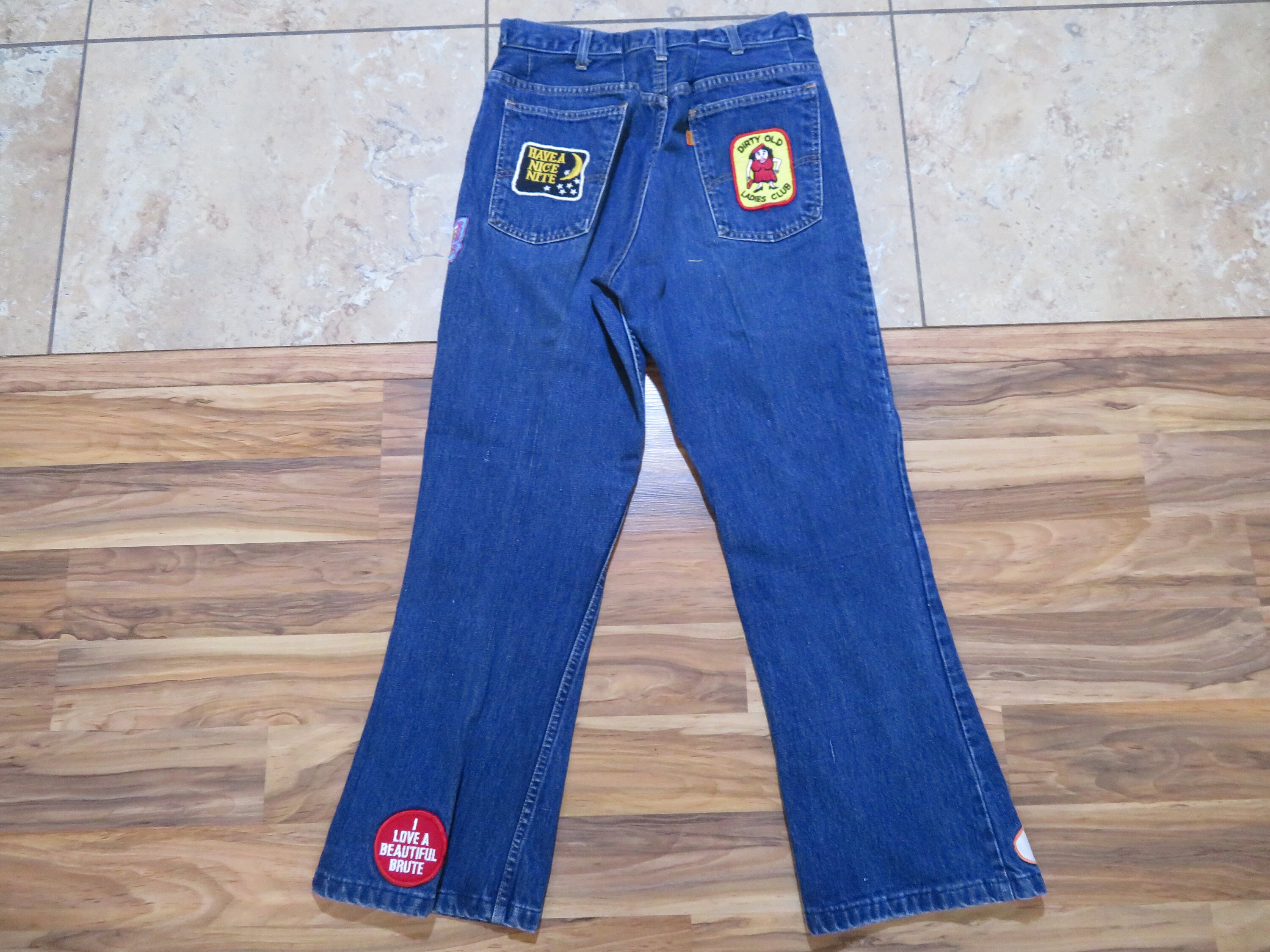 Buy Vintage 1970s LEVIS 646 Women's Zip-fly Jeans 8 Patches Have a