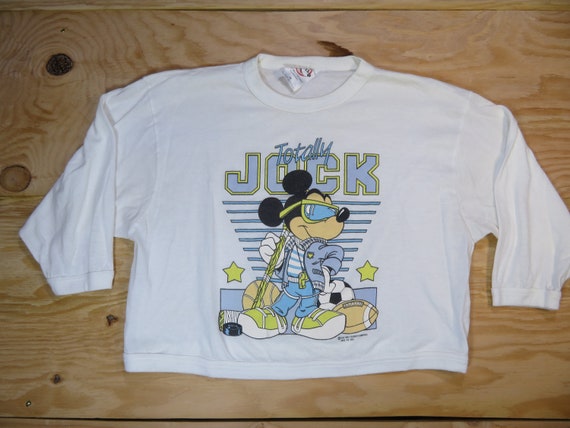 Vintage Mickey Mouse Totally Jock Sports Gym Them… - image 1