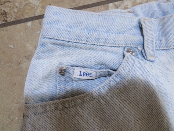 Vintage Lee Women's Jeans Mom Jeans Light Blue Wa… - image 3