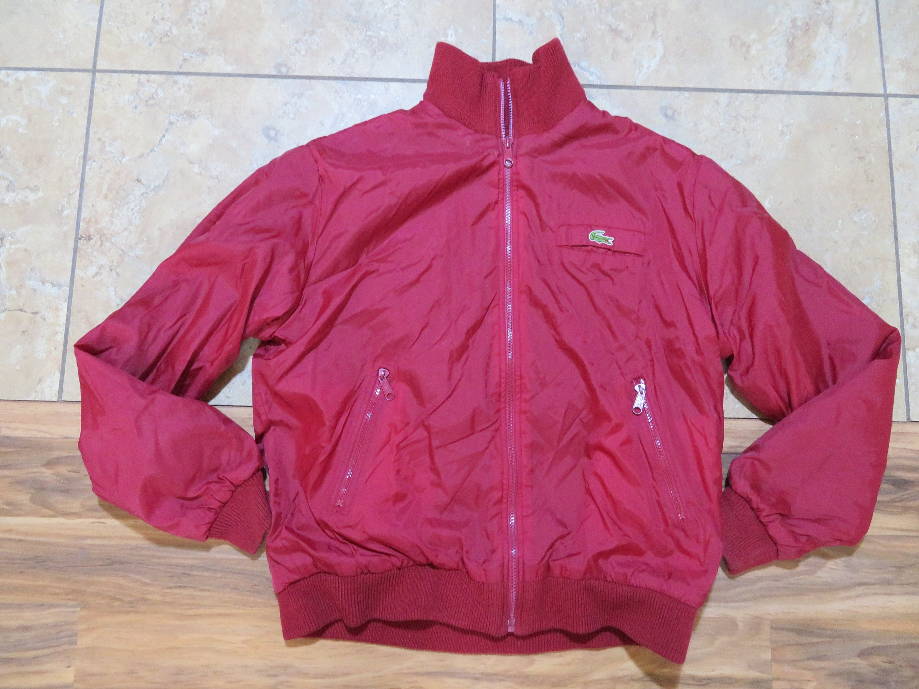 古着 短丈 Lacoste reversible jacket Men's Reversible Monogram Jacket - Jackets & Coats - New In