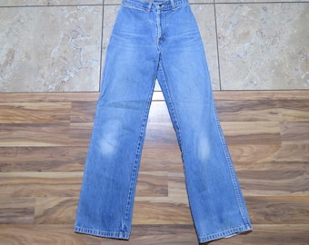 Vintage Women's Chic Jeans Med Blue Wash h.i.s. Brand Sz 6-7 Measure 24x29 Mom