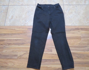 Vintage LEVIS 550 Zip-Fly Jeans Dark Black Wash Measured:  32x31