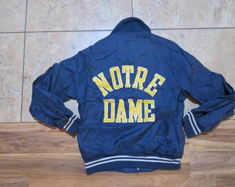 NOTRE DAME Baseball Style Jacket Fleece 