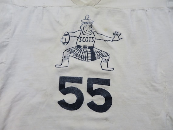 Vintage Scots Football Jersey #55 Sz L-XL 1950s-6… - image 2