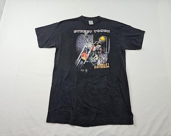 Vintage 3d Emblem Harley Davidson Street Tough Black T-shirt Show