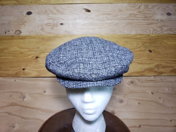 Vintage Harris Tweed Scotland Newsboy Cap Hat Var… - image 2