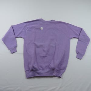 Oakbrook Plain Blank Raglan Sleeve Purple Sweatshirt Womens Sz L-XL? New 90s