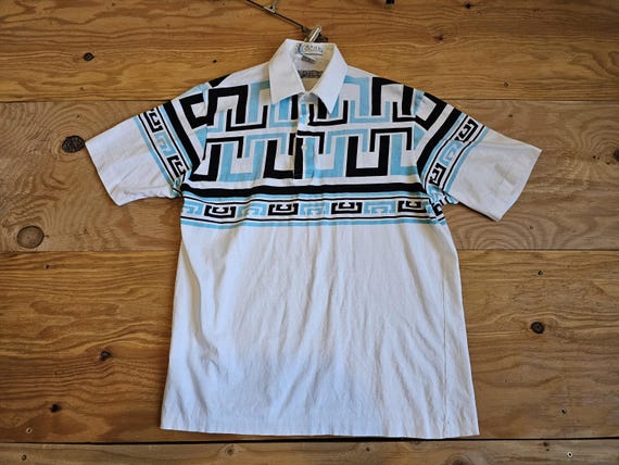 Vintage 80s Players by Van Heusen Mens Golf Shirt Collared Polo