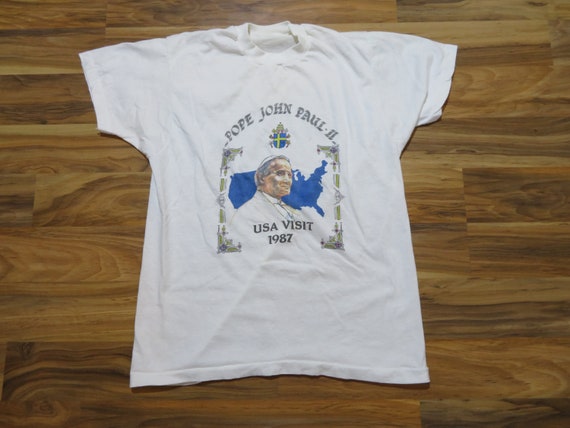 Vintage Pope John Paul II 2nd USA Visit 1980s Whit