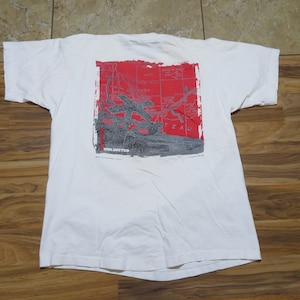 90s Marlboro Northern Arizona Railroad Pocket T-shirt White Sz XL