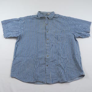 basic editions dress shirts Button Up Basic Editions Men's Short Sleeve Shirts Basic Editions Shirt, Men's Large, Green Blue White, Button Up