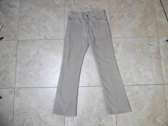 RARE! VTG Levi's 517 Corduroy Beige Jeans Pants 33