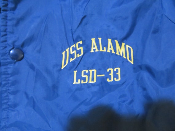 Vintage USS Alamo LSD-30 Windbreaker Jacket Lined… - image 4