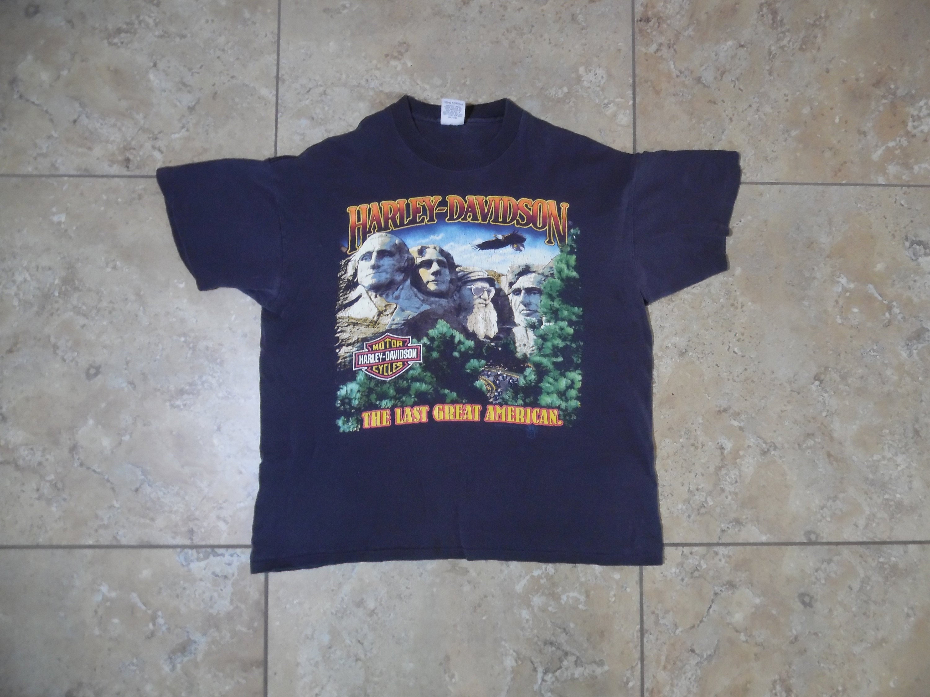 VTG 1988 Harley Davidson the Last Great American Mount Rushmore 