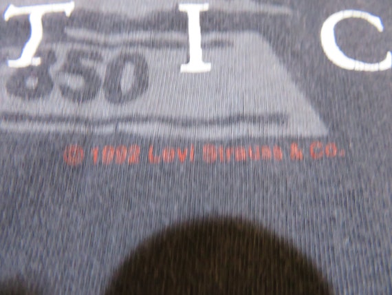 Vintage 1990s Levi's 501 Original Jeans Black T-s… - image 4