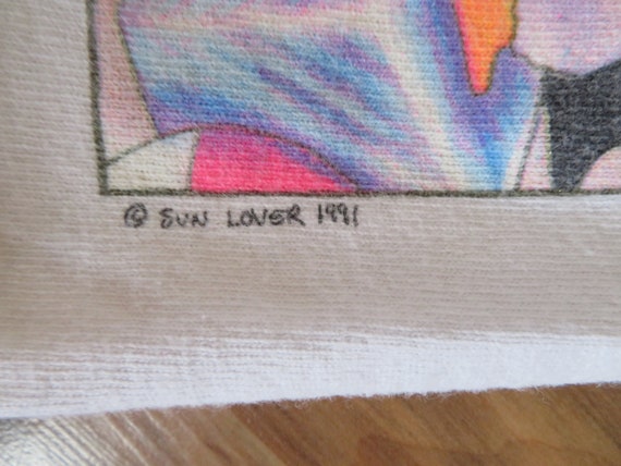 VTG 1991 Sun Lover Pull-On Shorts Penquins WHITE … - image 3