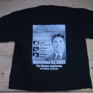 Vintage Oscar De La Hoya Boxing Shirt Negro Blanco Sz 2XL?