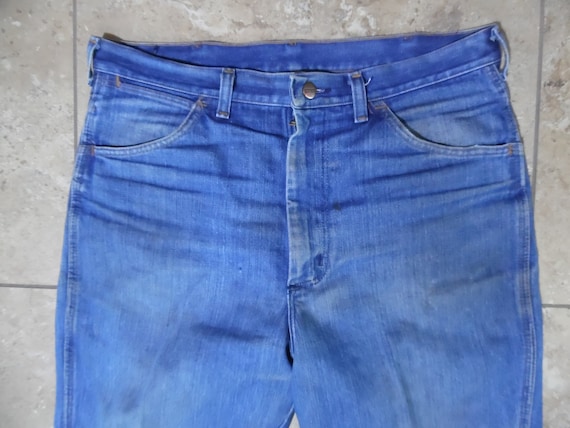 VTG 1970s Maverick Denim Blue Cowboy Jeans USA Ma… - image 7