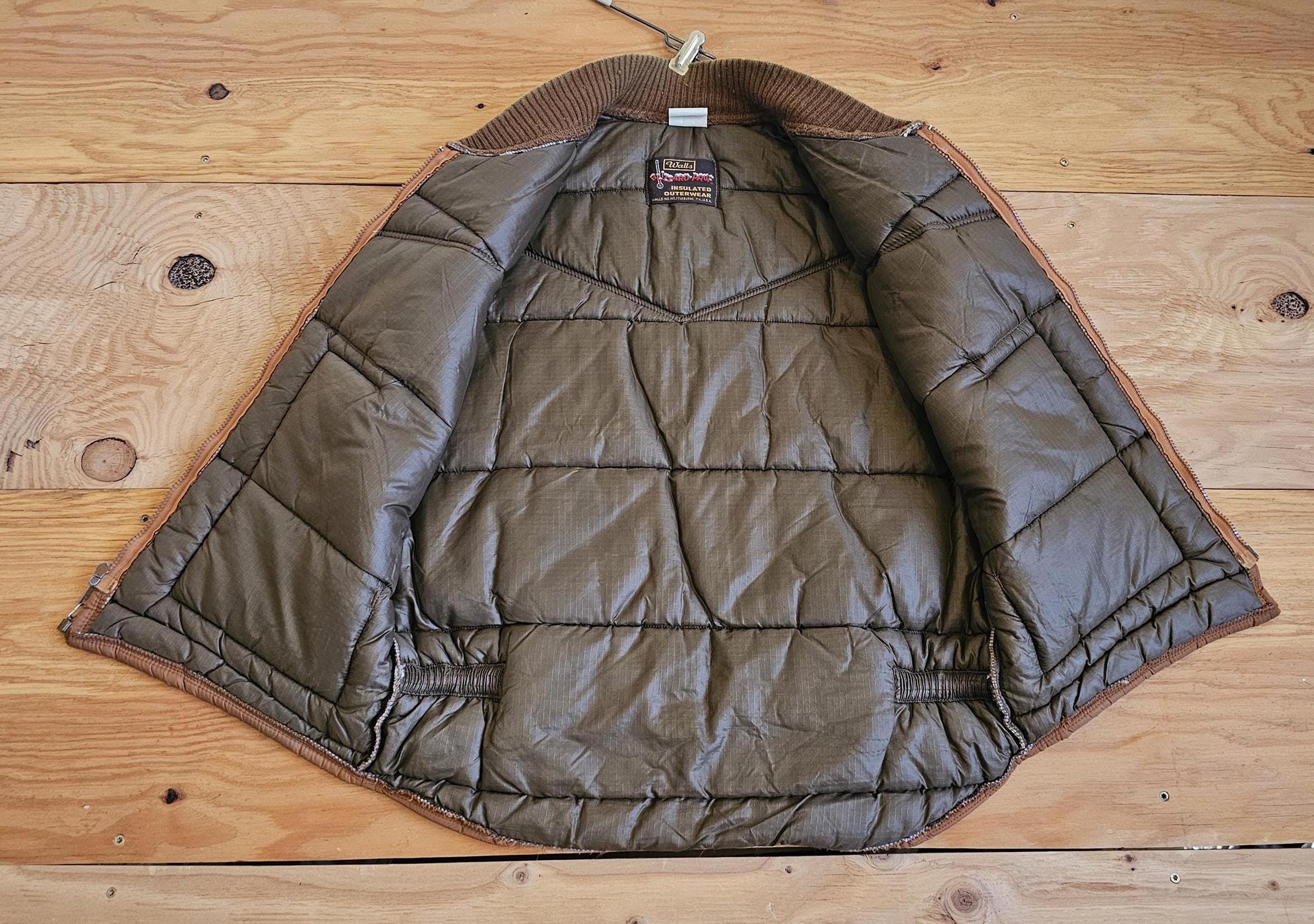 Walls Blizzard Pruf Down Quilted Puffer Zip up Vest Sz L 1970s - Etsy