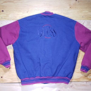 Guess Varsity Jacket - Etsy