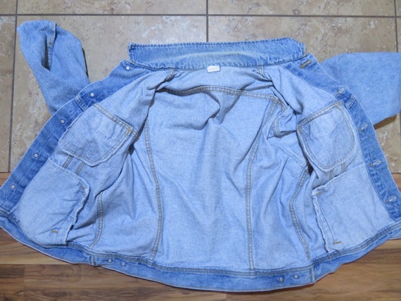 CUSTOM ONE OFF DEPI REWORK VTG CANADIAN LEE RIDERS DENIM TRUCKER JACKET 34” XS