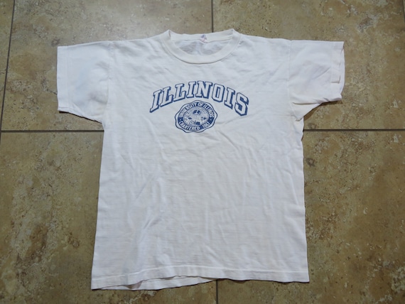 Vintage Champion Running Man Runner Illinois T-shi