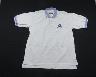 Diamondbacks Polo Shirt White Purple Sz XL 1990s Y10