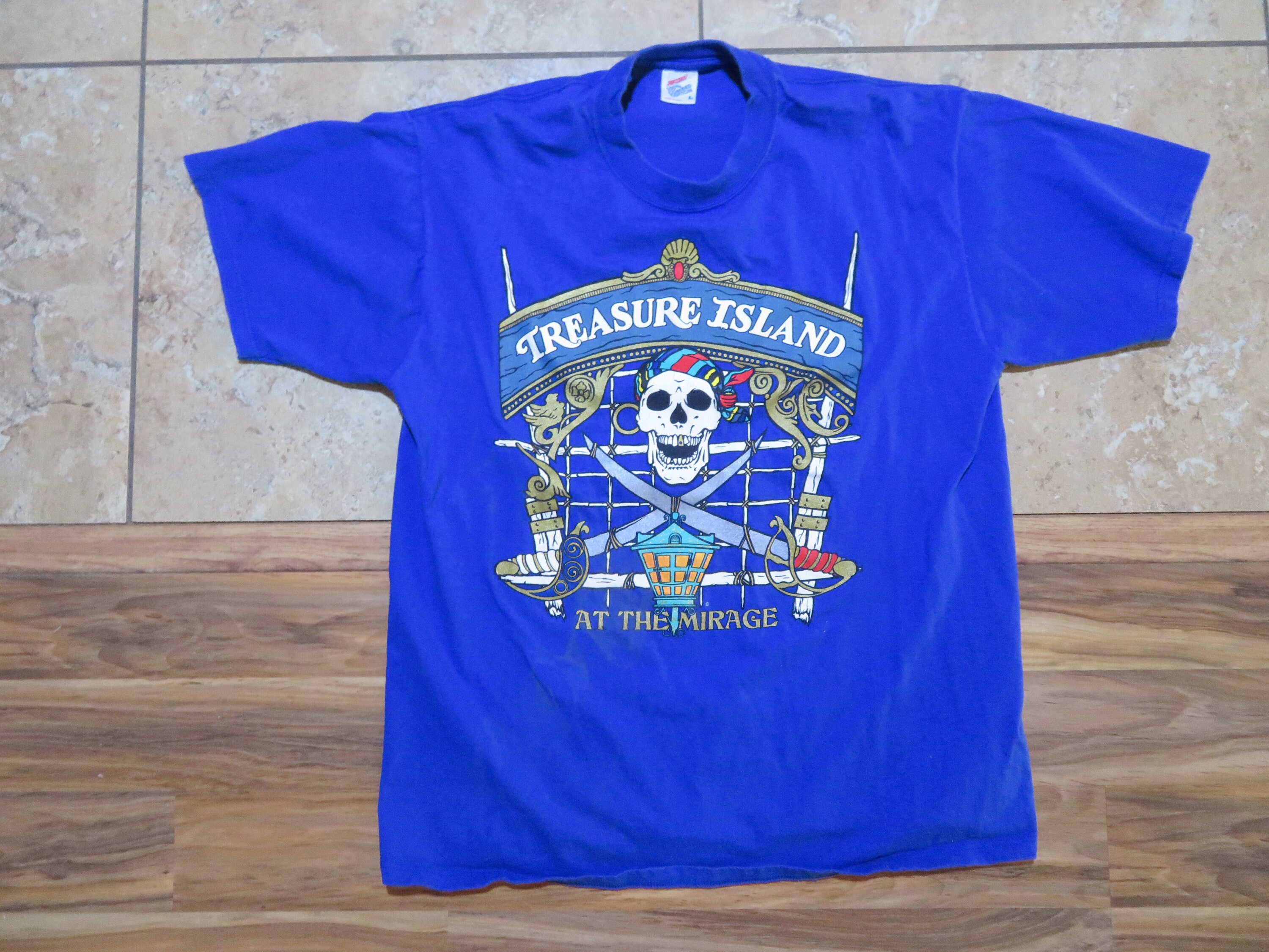 Vintage Treasure Island Pirate Skull and Swords Las Vegas - Etsy