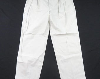 Calça Levi's Dockers anos 90, estilo preppy, cor cáqui claro, tamanho 36x30 (medidas: 36x29).