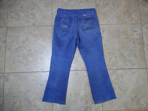 VTG 1970s Maverick Denim Blue Cowboy Jeans USA Ma… - image 2