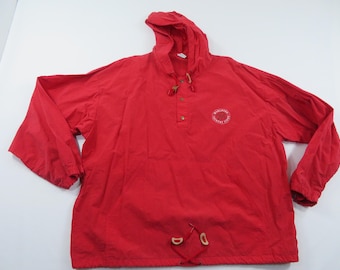 Marlboro Country Store Red Pullover Windbreaker Hooded Sz XL